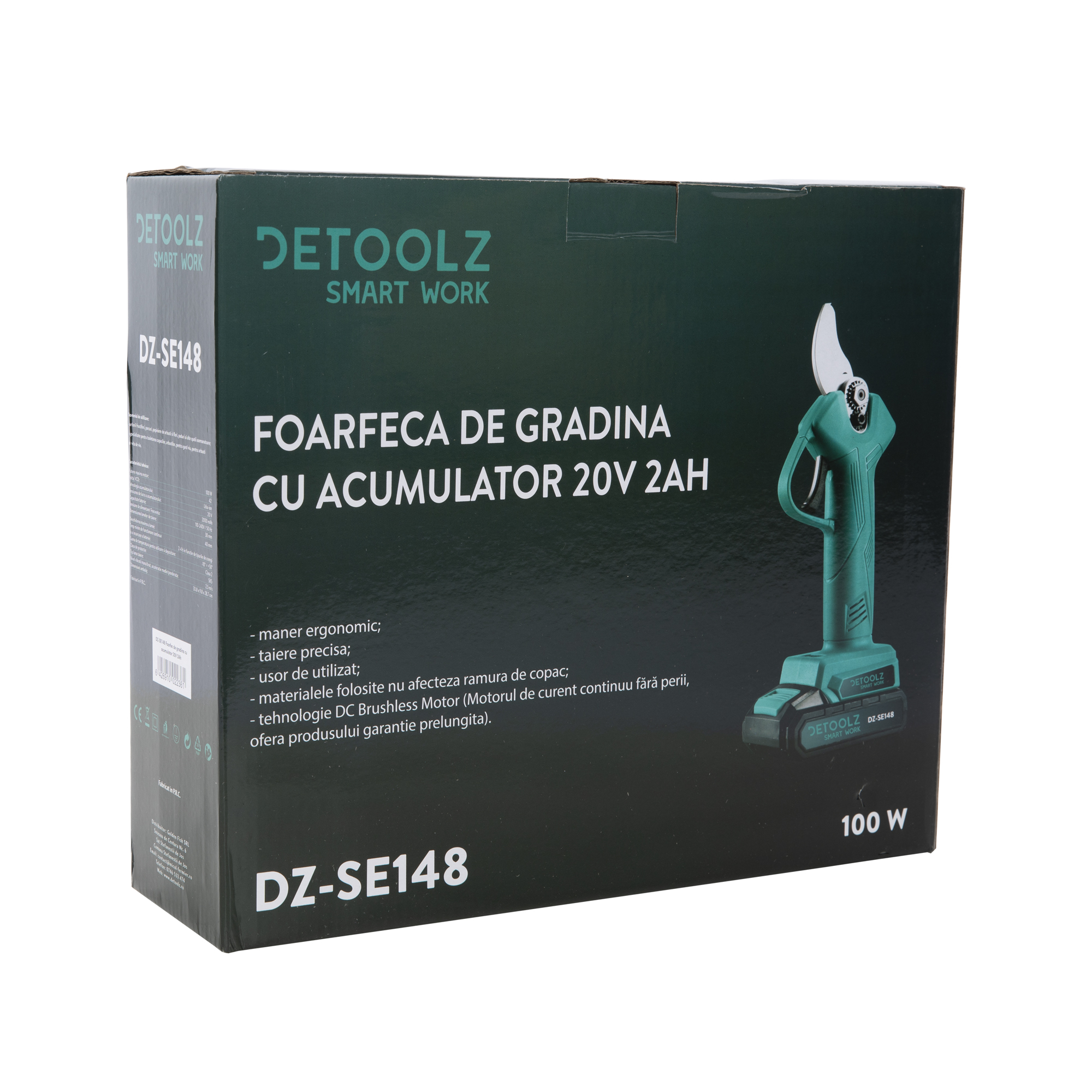 DZ-SE148_Foarfeca de gradina cu acumulator 20V 2Ah (6)